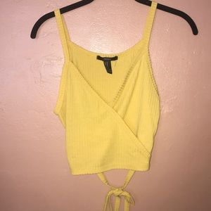 Yellow wrap top